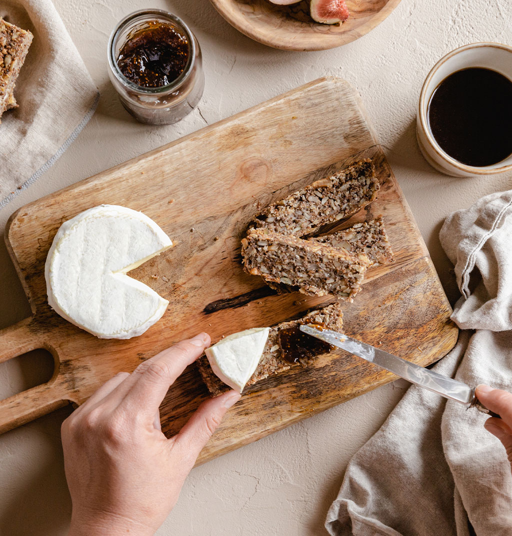 Multi-grain bread, Tomme Vaudoise &amp; fig jam – The Soul of Breakfast
